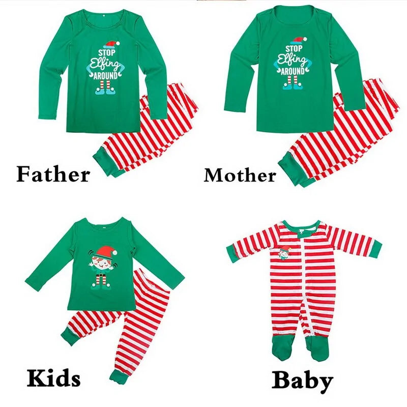 Festive Family Pajamas Set