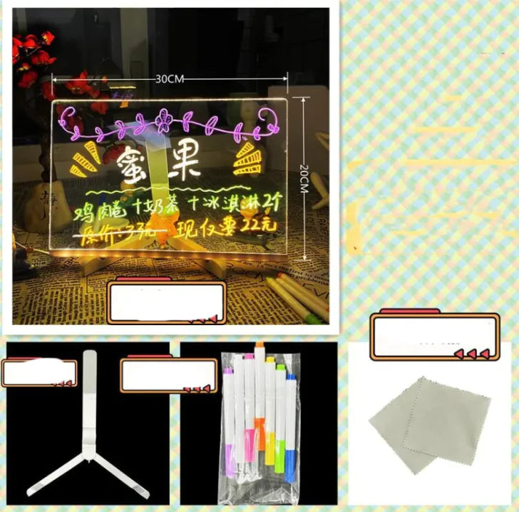 LED Fluorescent Message Writing Board