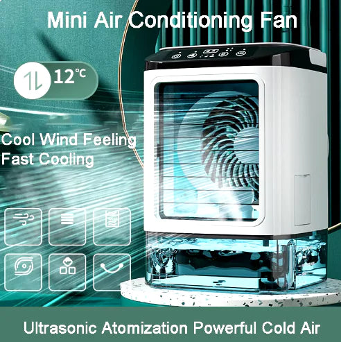 Dual Spray USB Portable Air Cooler Fan