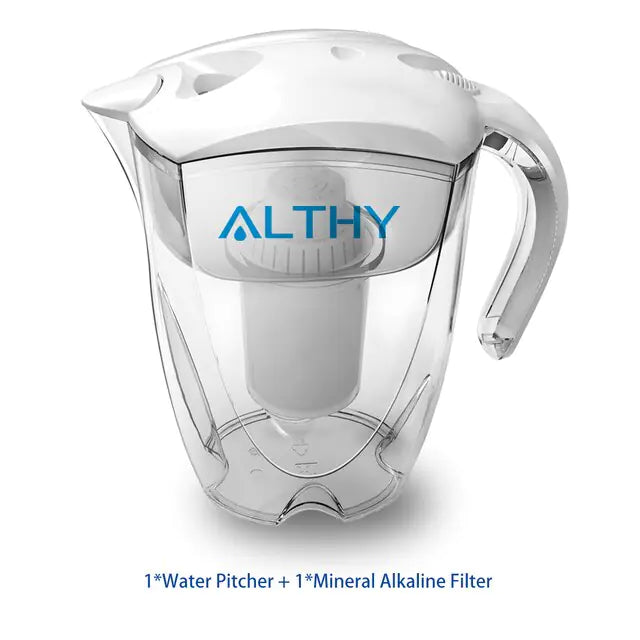 Alkaline Water with ALTHY's 3.5L Alkaline Mineral Water Pitcher Ionizer