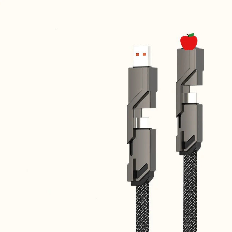 100W 6A Fast Charging 4-in-1 Cable