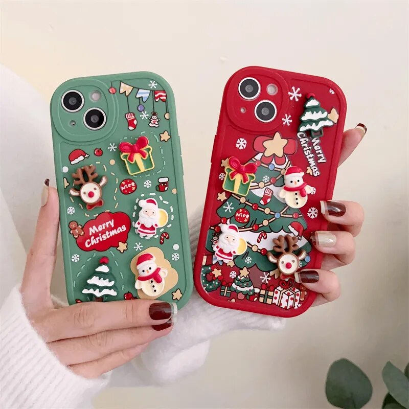 3D Christmas Cartoon Case