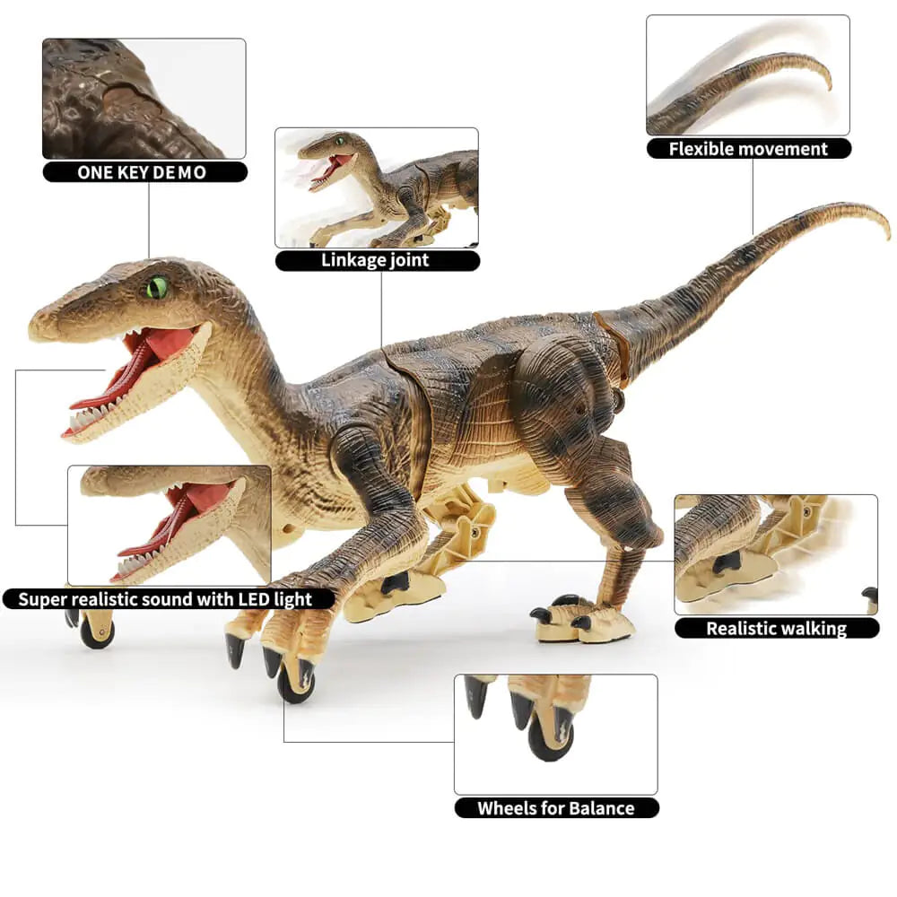 RC Electric Walking Jurassic Dinosaur Simulation Velociraptor