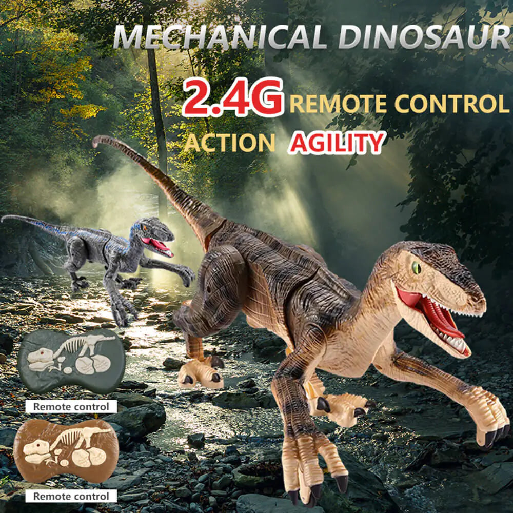 RC Electric Walking Jurassic Dinosaur Simulation Velociraptor